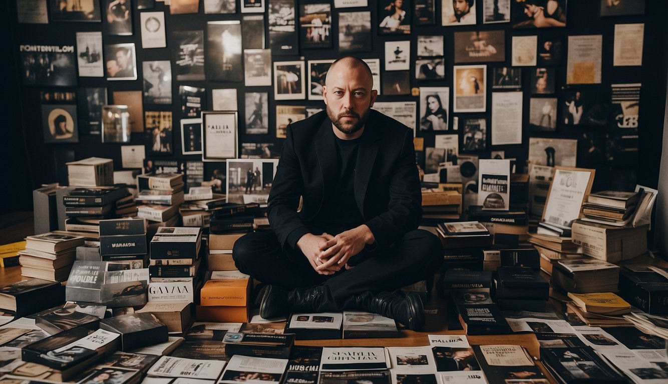 A minimalist Demna Gvasalia surrounded by industry awards and media headlines, sparking controversy