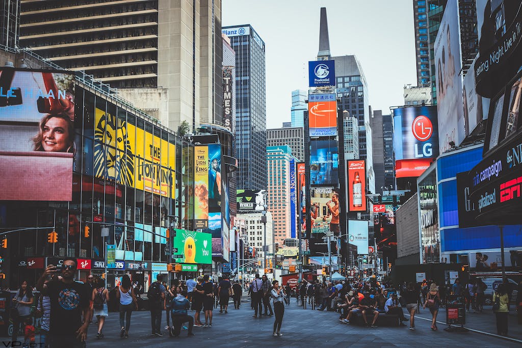 People Across on Intersection new york