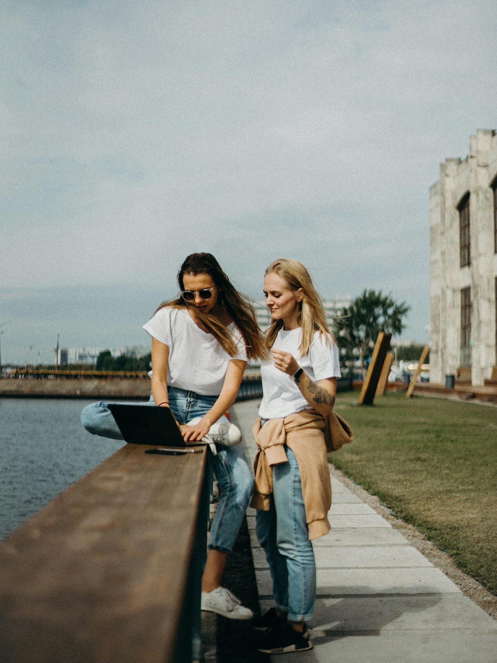 Photo Of Women Near Beach