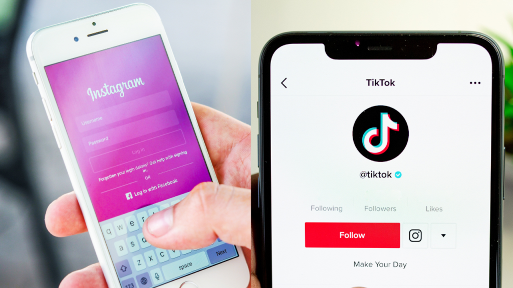 Instagram vs tiktok social media